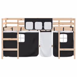 VidaXL 3206973 lettino per bambini Nero, Bianco Poliestere - Vista aggiuntiva 5
