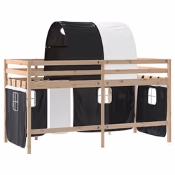 VidaXL 3206982 lettino per bambini Nero, Bianco Poliestere - Vista aggiuntiva 8