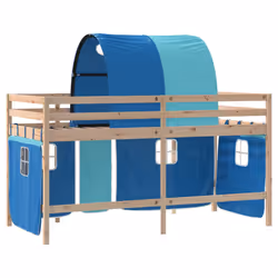 VidaXL 3206983 lettino per bambini Blu Poliestere - Vista aggiuntiva 8