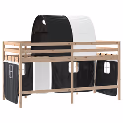 VidaXL 3206991 lettino per bambini Nero, Bianco Poliestere - Vista aggiuntiva 8