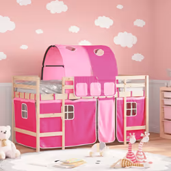 VidaXL 3206993 lettino per bambini Rosa Poliestere - Vista aggiuntiva 2