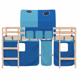 VidaXL 3207001 lettino per bambini Blu Poliestere - Vista aggiuntiva 4