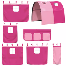 VidaXL 3207002 lettino per bambini Rosa Poliestere - Vista aggiuntiva 7