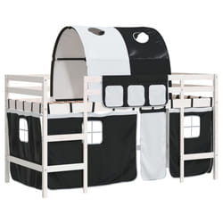 VidaXL 3207003 lettino per bambini Nero, Bianco Poliestere