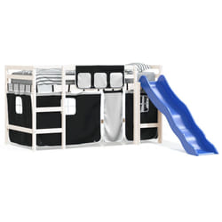 VidaXL 3207021 lettino per bambini Nero, Bianco Poliestere