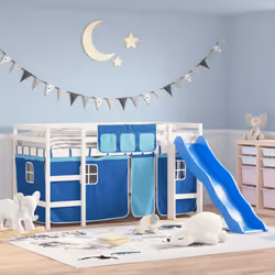 VidaXL 3207022 lettino per bambini Blu Poliestere