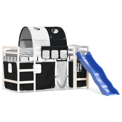 VidaXL 3207048 lettino per bambini Nero, Bianco Poliestere