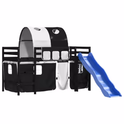 VidaXL 3207060 lettino per bambini Nero, Bianco Poliestere