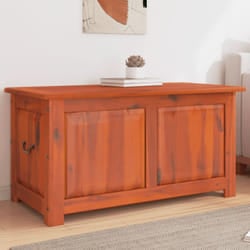Vidaxl - Cassapanca con Coperchio Marrone in Legno Massello di Acacia