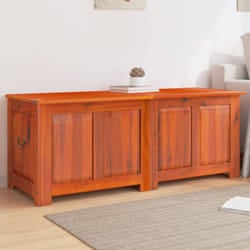 Vidaxl - Cassapanca con Coperchio Marrone in Legno Massello di Acacia