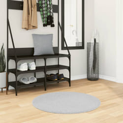 Vidaxl - Tappeto a Pelo Corto huarte Morbido e Lavabile Grigio ø 80 cm 20428