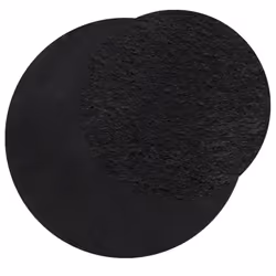 Tappeto a Pelo Corto HUARTE Morbido e Lavabile Nero Ø 200 cmcod mxl 109963 - Vista aggiuntiva 3