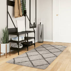 Vidaxl - Tappeto Shaggy pamplona a Pelo Lungo Beige e Antracite 80x200cm 62781