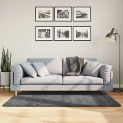Vidaxl - Tappeto oviedo a Pelo Corto Antracite 80x150 cm