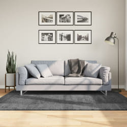 Tappeto OVIEDO a Pelo Corto Antracite 140x200 cm vidaXL30440