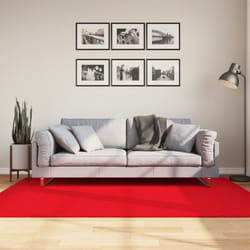 Vidaxl - Tappeto oviedo a Pelo Corto Rosso 140x200 cm 15690