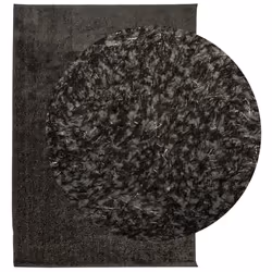 Tappeto a Pelo Lucido Lungo ISTAN Effetto Antracite 120x170 cmcod mxl 86019 - Vista aggiuntiva 3