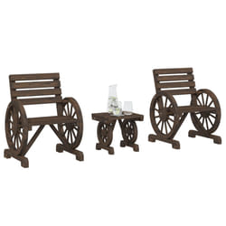 Set Salotto da Giardino 3 pz in Legno Massello di Abetecod mxl 115492