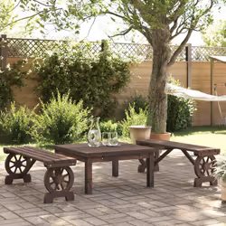 VidaXL 3207136 sedia da esterno Terrazzo Legno di pino