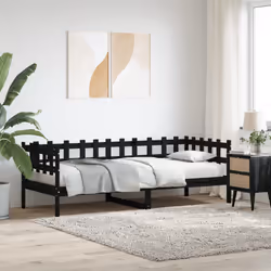 VidaXL 840378 divano Divano letto Nero