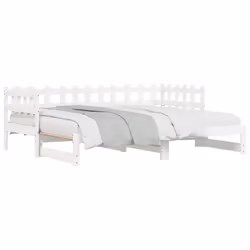 VidaXL 840386 divano Divano letto Bianco - Vista aggiuntiva 4