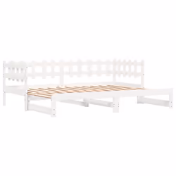 VidaXL 840386 divano Divano letto Bianco - Vista aggiuntiva 6