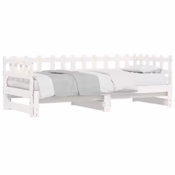 VidaXL 840389 divano Divano letto Bianco - Vista aggiuntiva 4