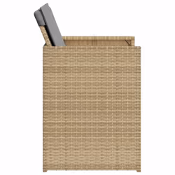 VidaXL 364938 sedia da esterno Terrazzo Seduta imbottita Rattan sintetico, Acciaio Grigio - Vista aggiuntiva 6