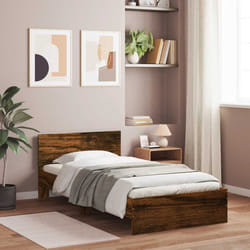 Giroletto con Testiera Rovere Fumo 100x200 cm Legno Multistratocod mxl 110498