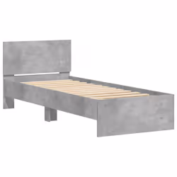 vidaXL Giroletto Testiera Grigio Cemento 90x200 cm Legno Multistrato - Vista aggiuntiva 3