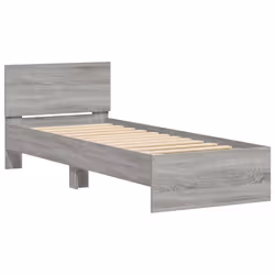Giroletto con Testiera Grigio Sonoma 90x200cm Legno Multistratocod mxl 86535 - Vista aggiuntiva 3
