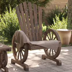 Questa sedia da giardino Adirondack è perfetta per chi vuole godersi l'aria aperta con stile e comodità. Legno massello di ab ...