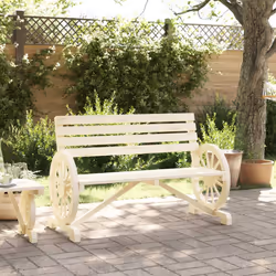 vidaXL Panca da Giardino a 2 Posti in Legno Massello di Abete - Vista aggiuntiva 3