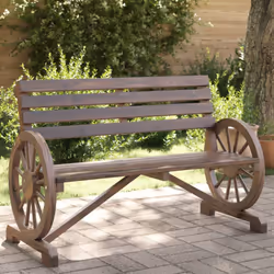 Questa panca da giardino in legno sarà un ottimo complemento al vostro giardino, patio, o terrazza per trascorrere dei moment ...