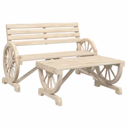 Set Salotto da Giardino 2 pz in Legno Massello di Abetecod mxl 116042 - Vista aggiuntiva 2