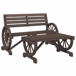 Set Salotto da Giardino 2 pz in Legno Massello di Abetecod mxl 91291 - Vista aggiuntiva 2
