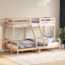 Questo letto a castello in legno è elegante e multifunzionale, e rappresenta un complemento perfetto per qualsiasi stanza con ...