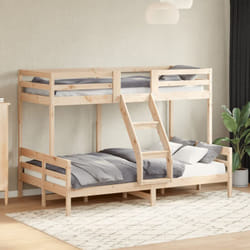 Letto a Castello 90x200/120x200 cm in Legno Massello di Pino Vidaxl 63943