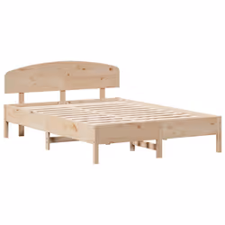 Giroletto con Testiera 140x200 cm in Legno Massello di Pinocod mxl 92305 - Vista aggiuntiva 3