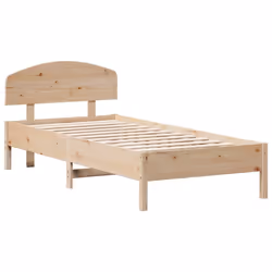 Giroletto con Testiera 90x200 cm in Legno Massello di Pinocod mxl 92505 - Vista aggiuntiva 3