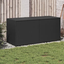 Vidaxl - Contenitore da Giardino Nero 283L in Polyrattan
