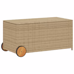 Contenitore da Giardino con Ruote Beige Misto 190L Polyrattancod mxl 114065 - Vista aggiuntiva 2