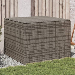 Vidaxl - Contenitore da Giardino Grigio 291L in Polyrattan