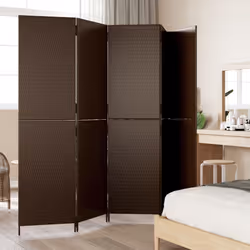 Divisorio per Ambienti a 5 Pannelli Marrone in Polyrattancod mxl 109800 - Vista aggiuntiva 3
