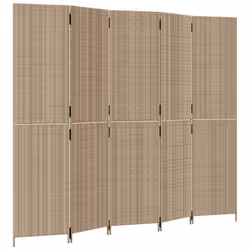 Divisorio per Ambienti a 5 Pannelli Beige in Polyrattancod mxl 109801 - Vista aggiuntiva 2