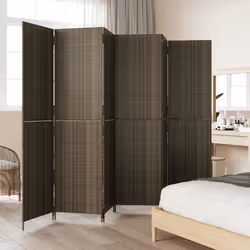 Divisorio per Ambienti a 6 Pannelli Grigio in Polyrattancod mxl 85834 - Vista aggiuntiva 3