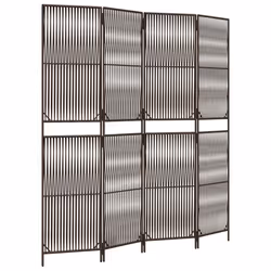 Divisorio per Ambienti a 4 Pannelli Marrone in Polyrattancod mxl 86729 - Vista aggiuntiva 2
