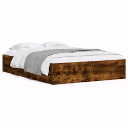 Giroletto con Cassetti Rovere Fumo 120x200 cm Legno Multistratocod mxl 133440 - Vista aggiuntiva 2