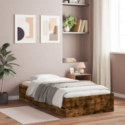 Vidaxl - Giroletto con Cassetti Rovere Fumo 90x190 cm Legno Multistrato