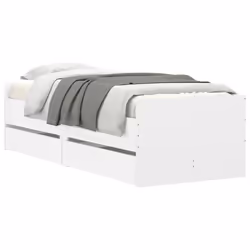 Giroletto con Cassetti Bianco 90x200 cmcod mxl 133321 - Vista aggiuntiva 3